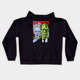 Mr & Mrs Frankenstein Gothic Kids Hoodie